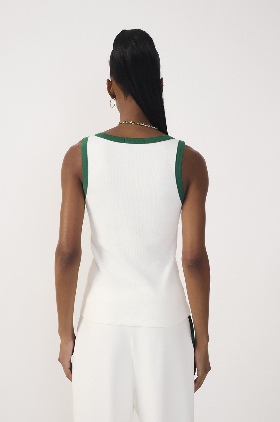 Off-White Brazil Embroidered Ribbed Tank Top_5