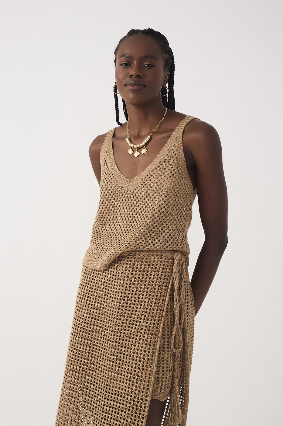 Lurex Mesh Knit Top_2