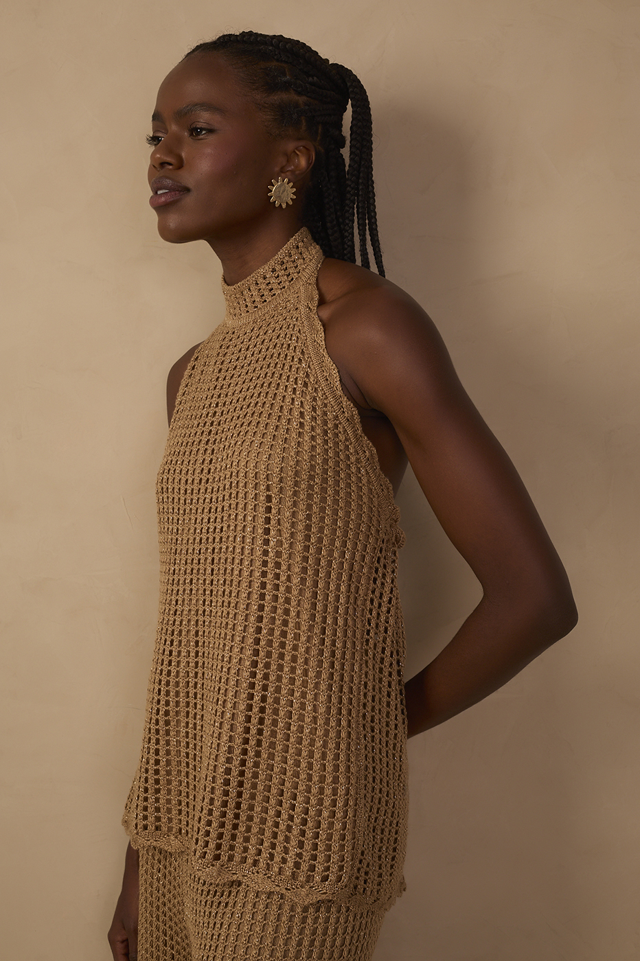 Lurex Knit High-Neck Top_1