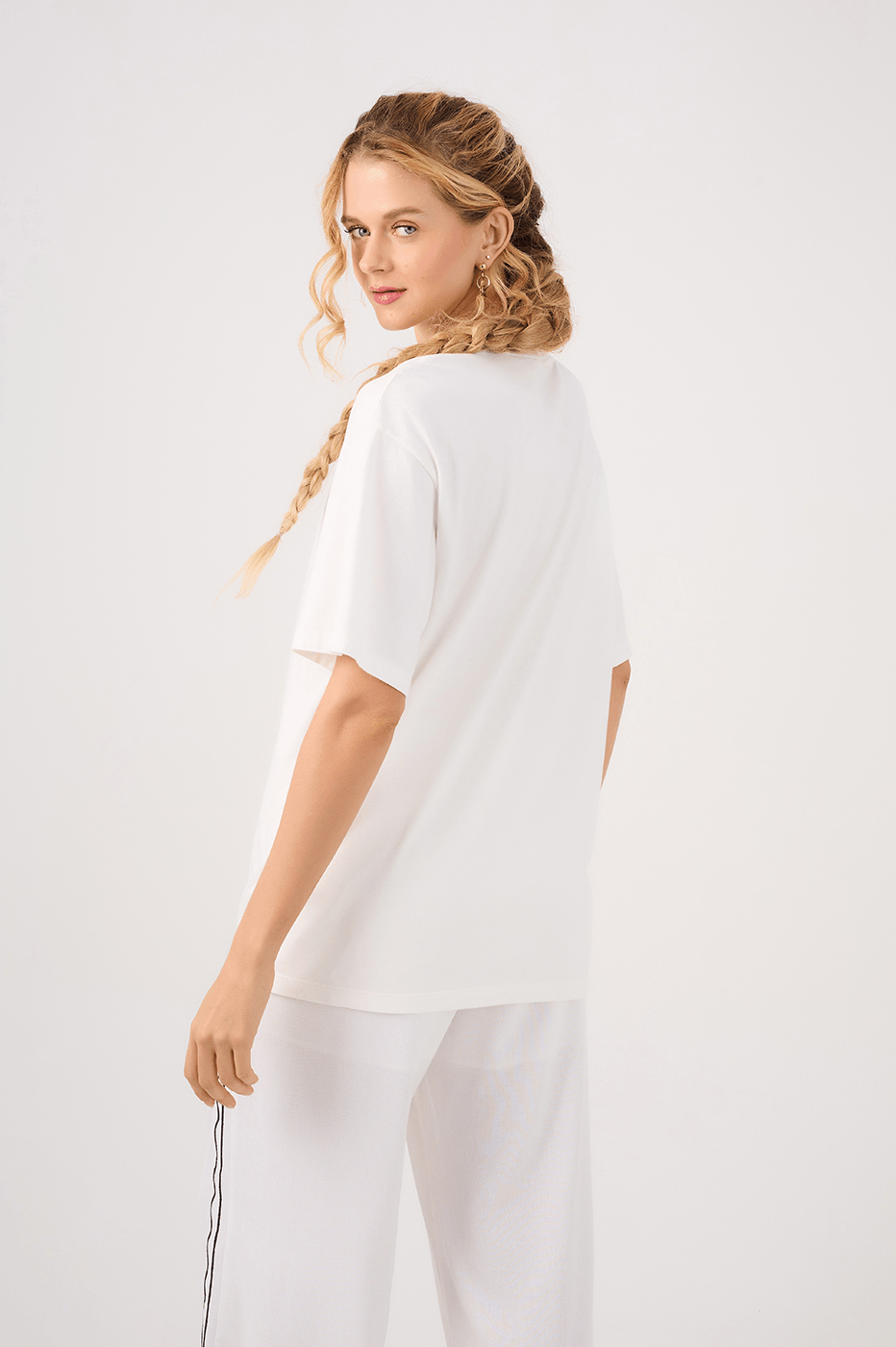 Off-White Silk "Caffeine Club" T-Shirt