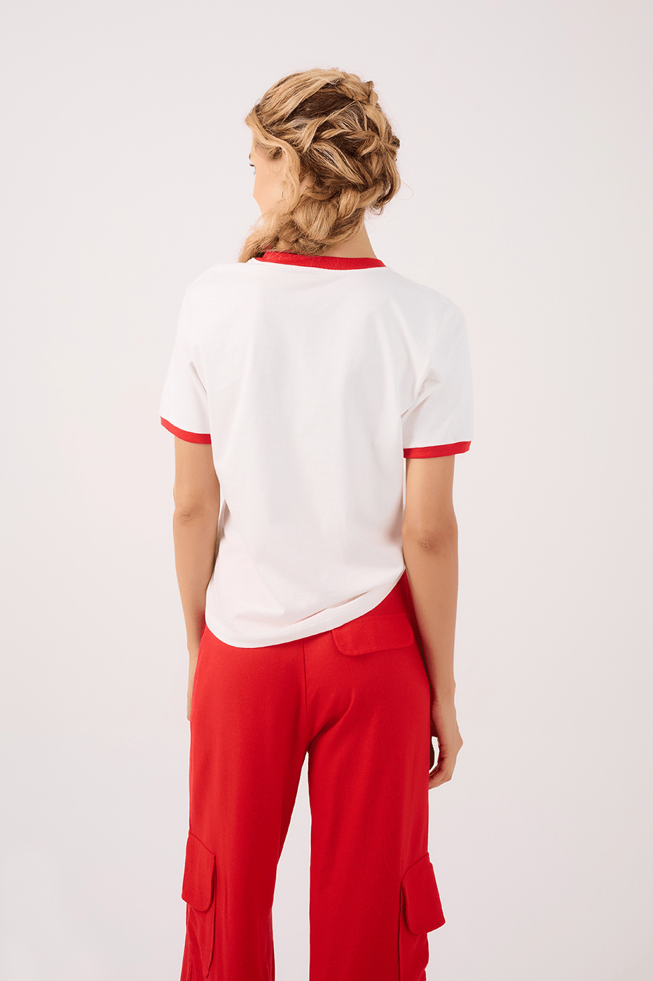 Off-White Embroidered "Piece and Quiet" T-Shirt