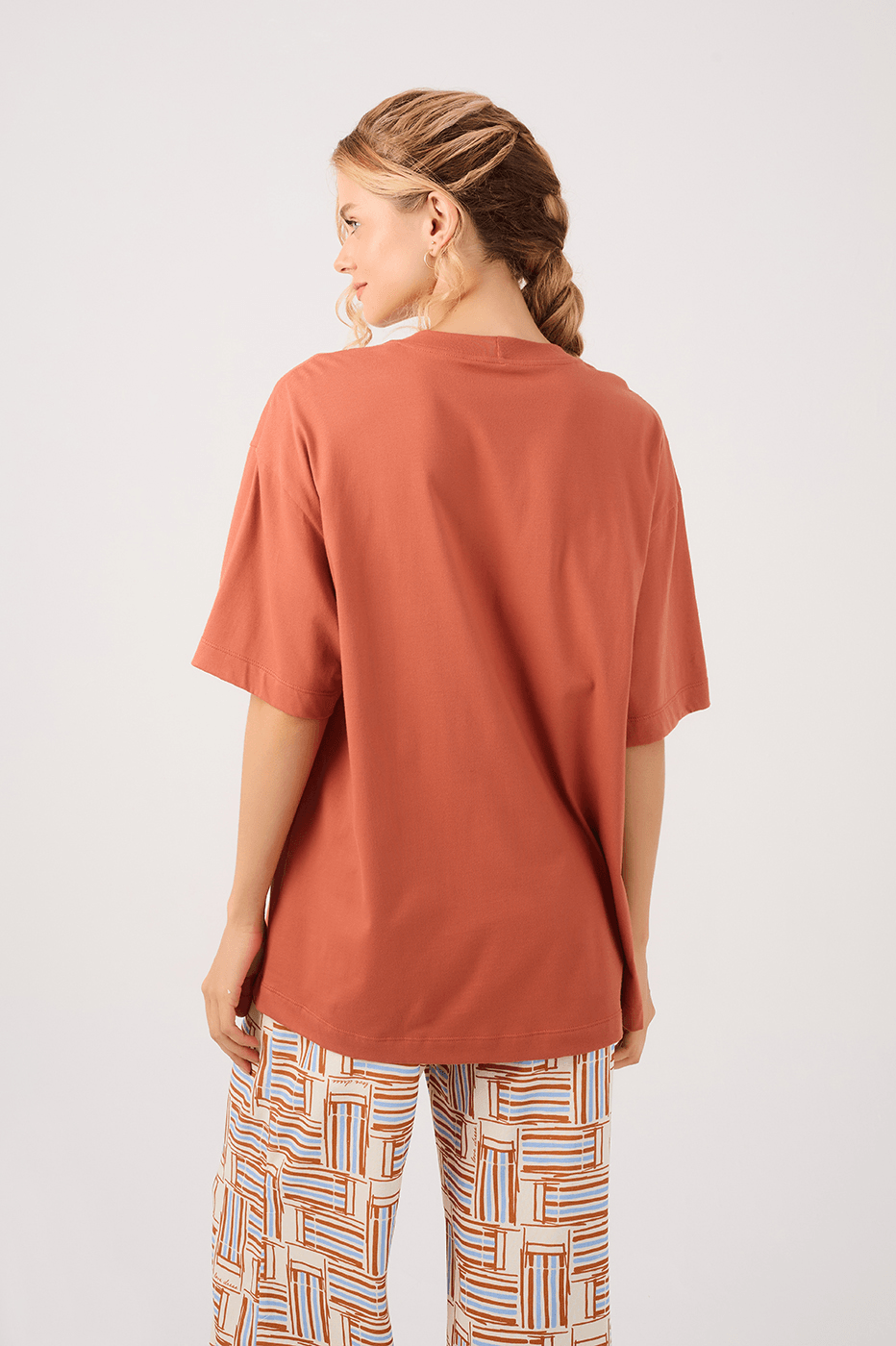 Brown Silk "Dreams" T-Shirt