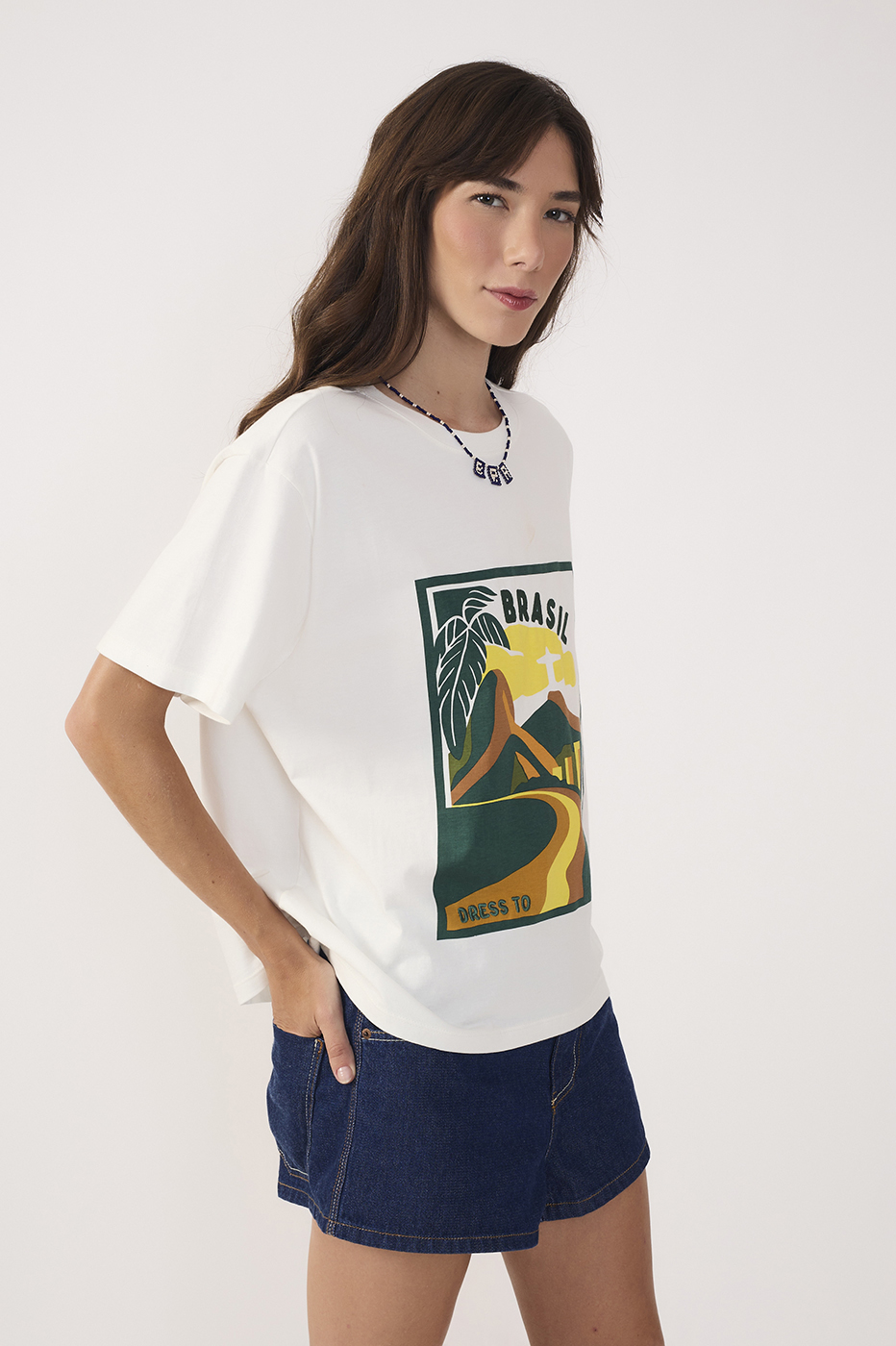 Off-White Brazil Silk Cotton T-Shirt_4