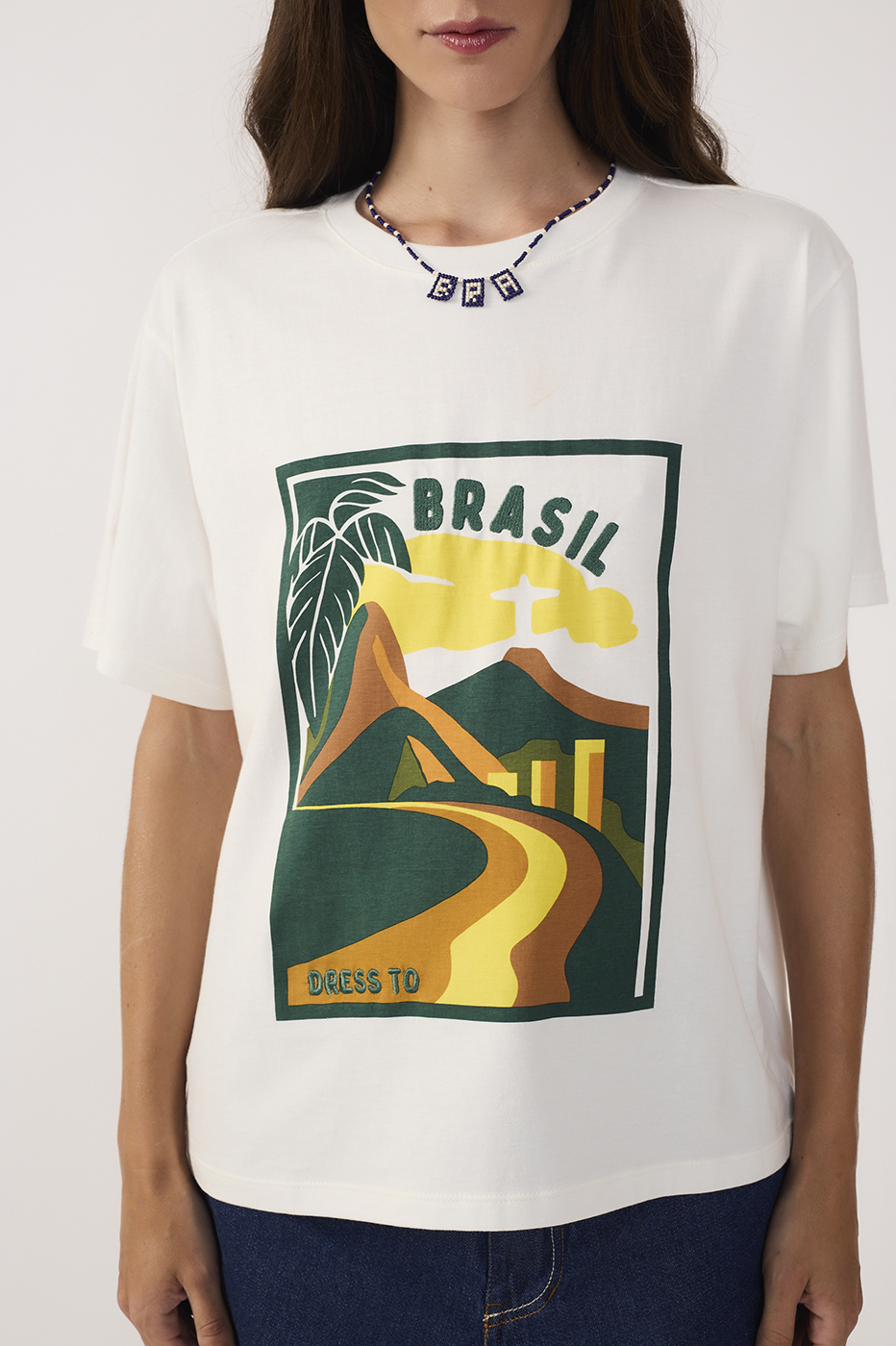 Off-White Brazil Silk Cotton T-Shirt_5