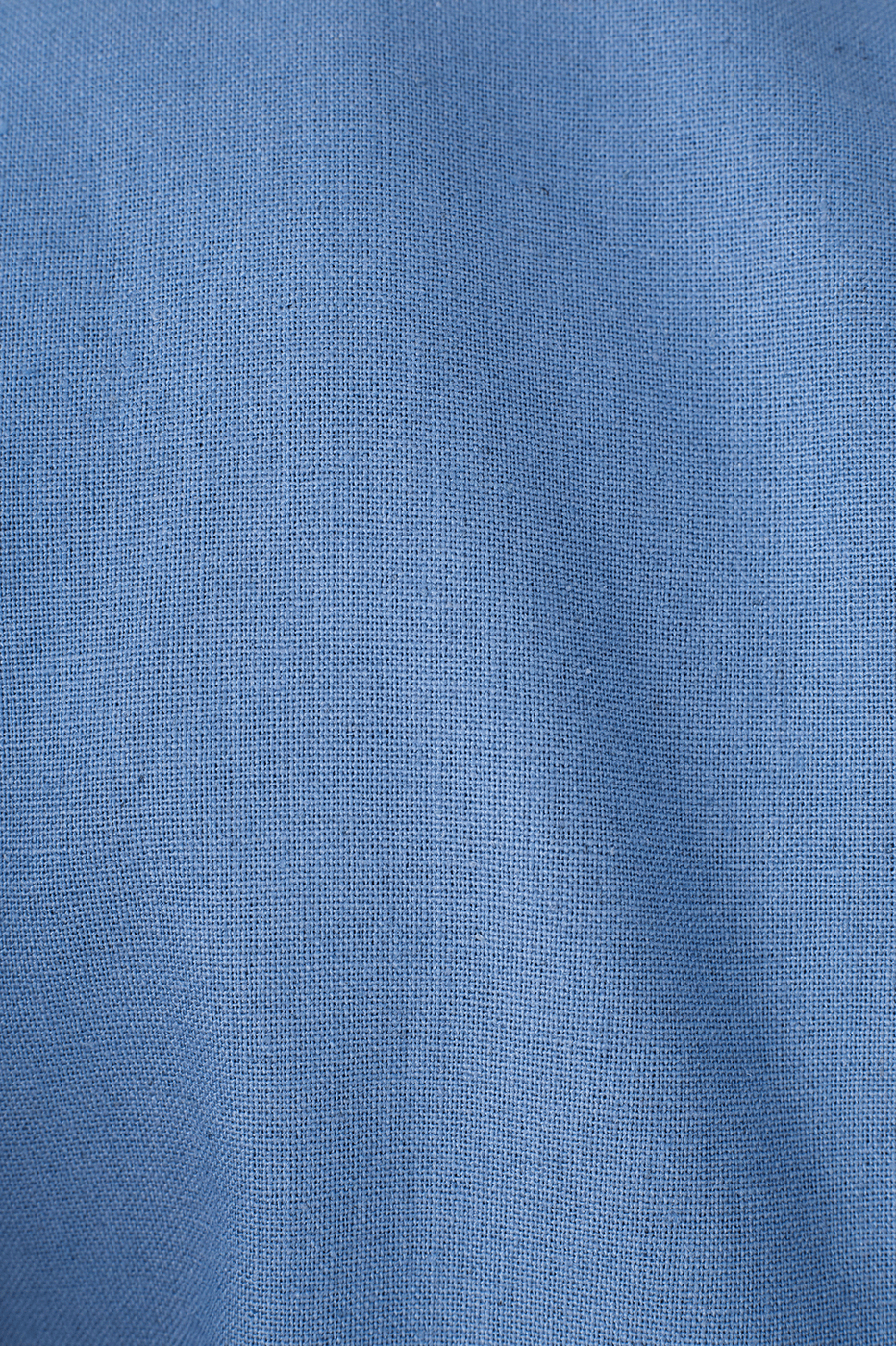 Blue Arpoador Puff Sleeve Wrap Crop Blouse