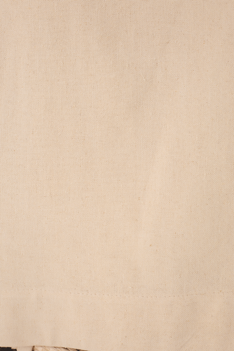 Off-White Square Neck Adjustable Straps Linen Blouse