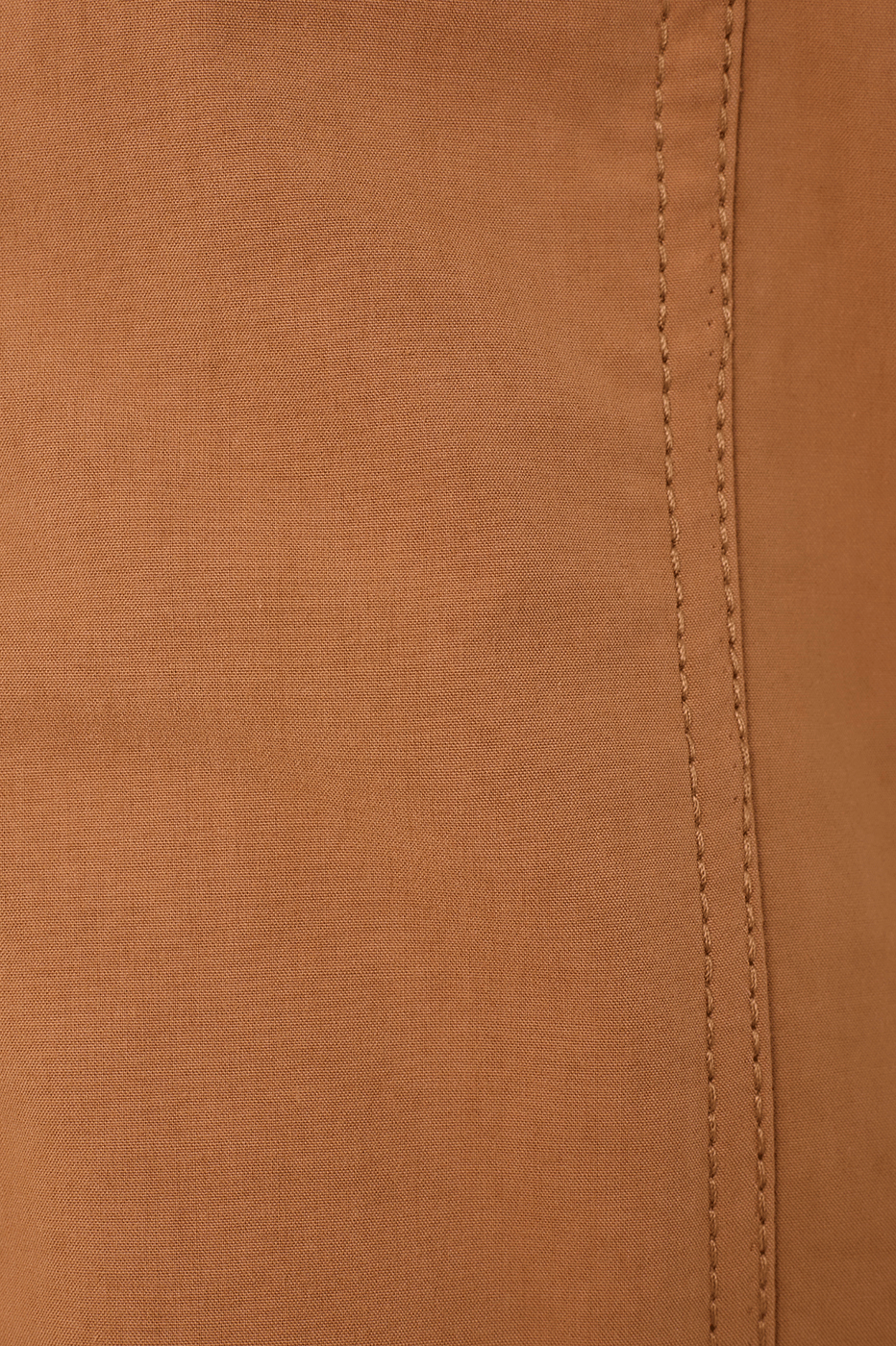 Beige Leme Square Neck Smocked Cotton Crop Top