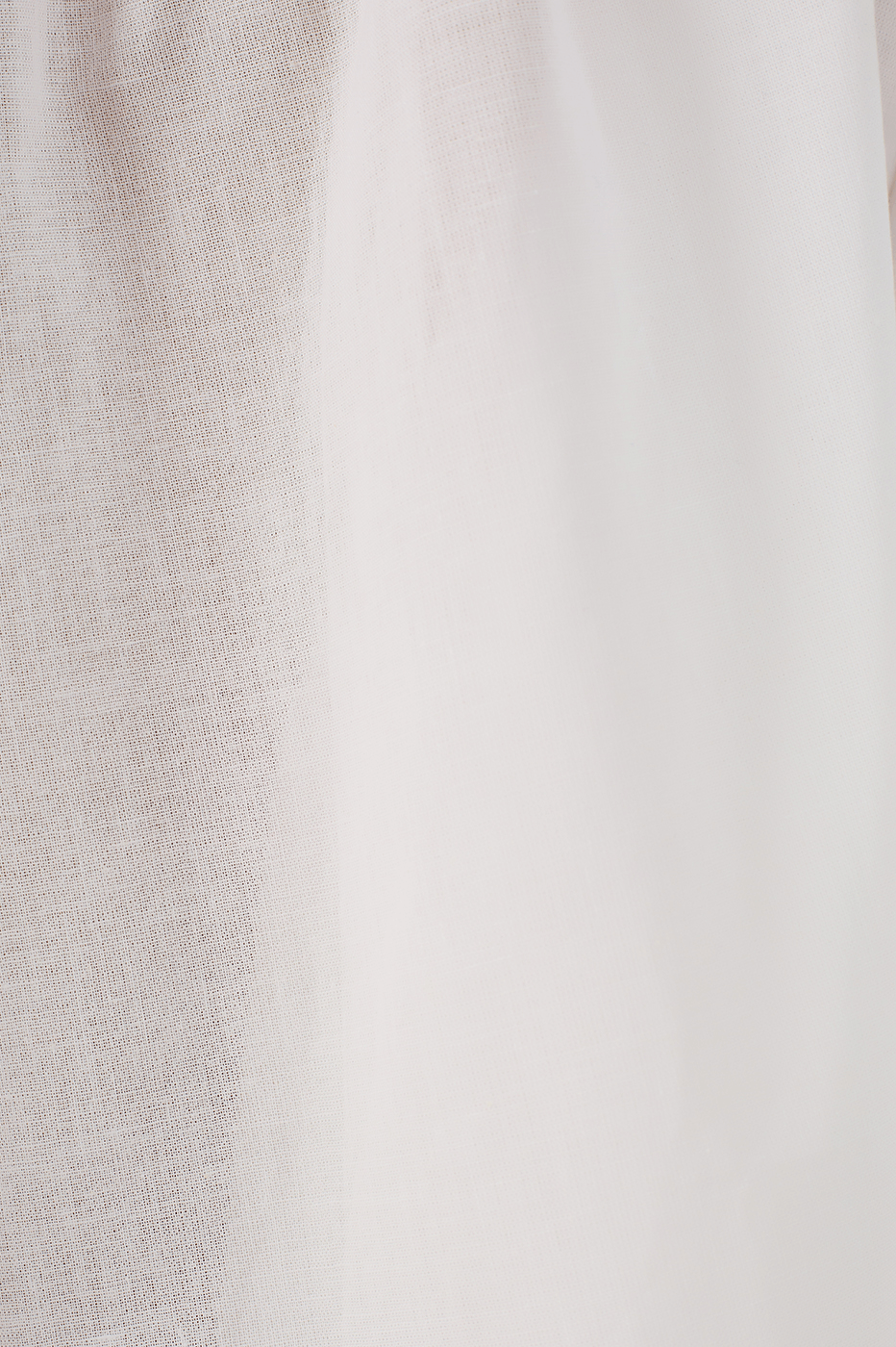 Off-White Buttoned Puff Sleeve Cotton Blouse