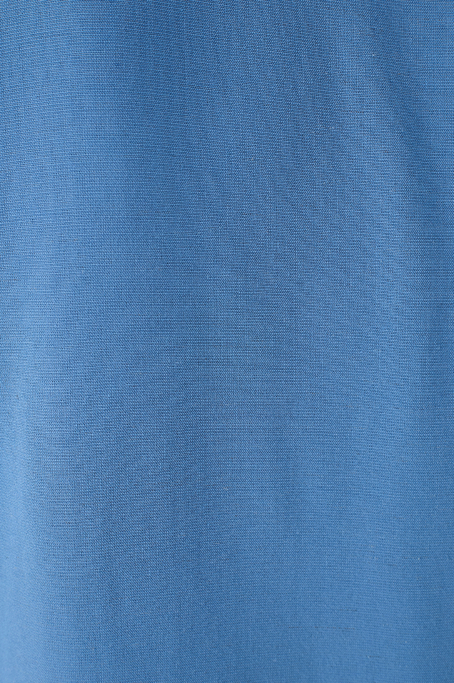 Blue Arpoador Collared Short Sleeve Crop Blouse
