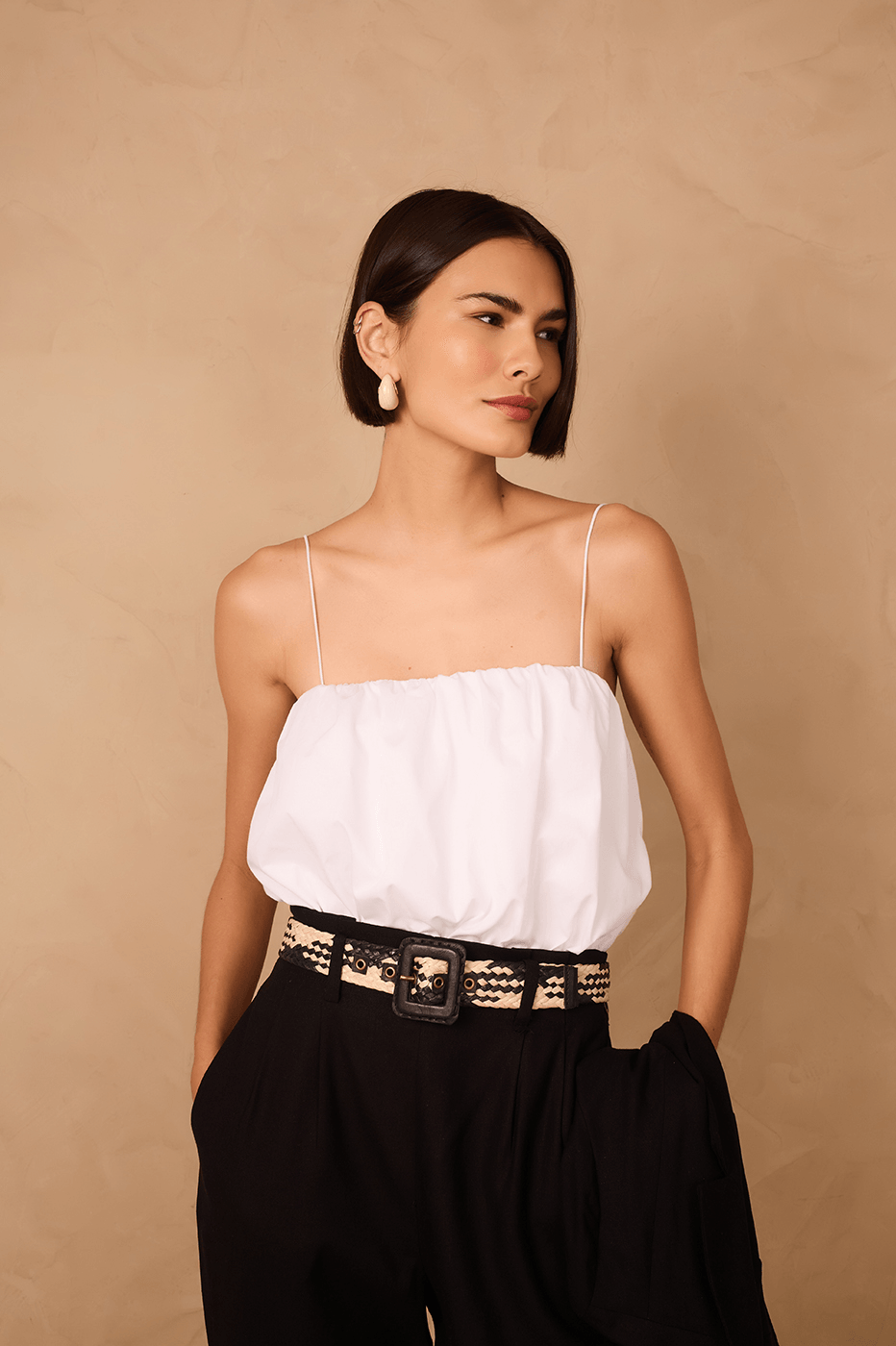 Square Neck Balloon Bodysuit