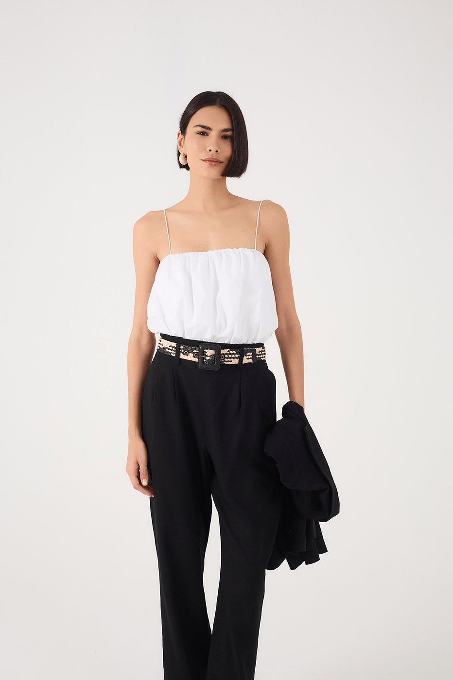 Square Neck Balloon Bodysuit
