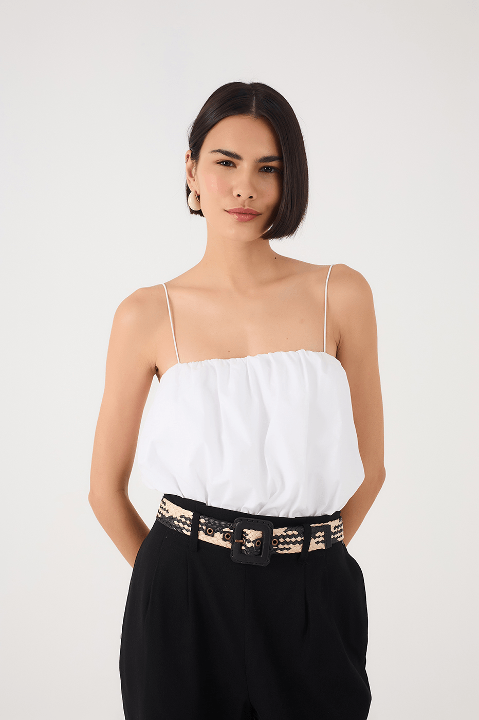 Square Neck Balloon Bodysuit