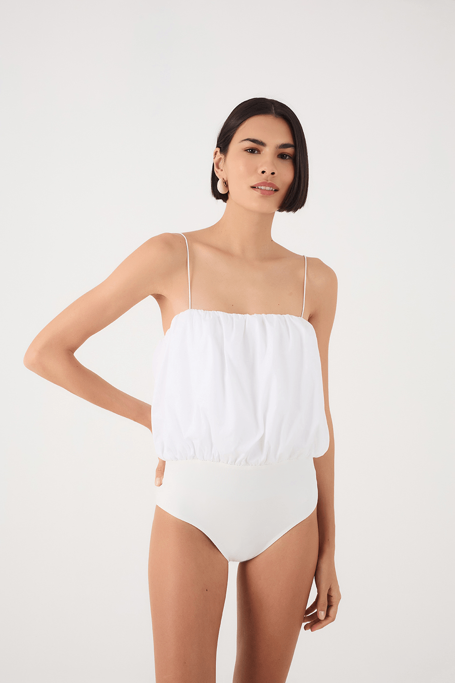 Square Neck Balloon Bodysuit