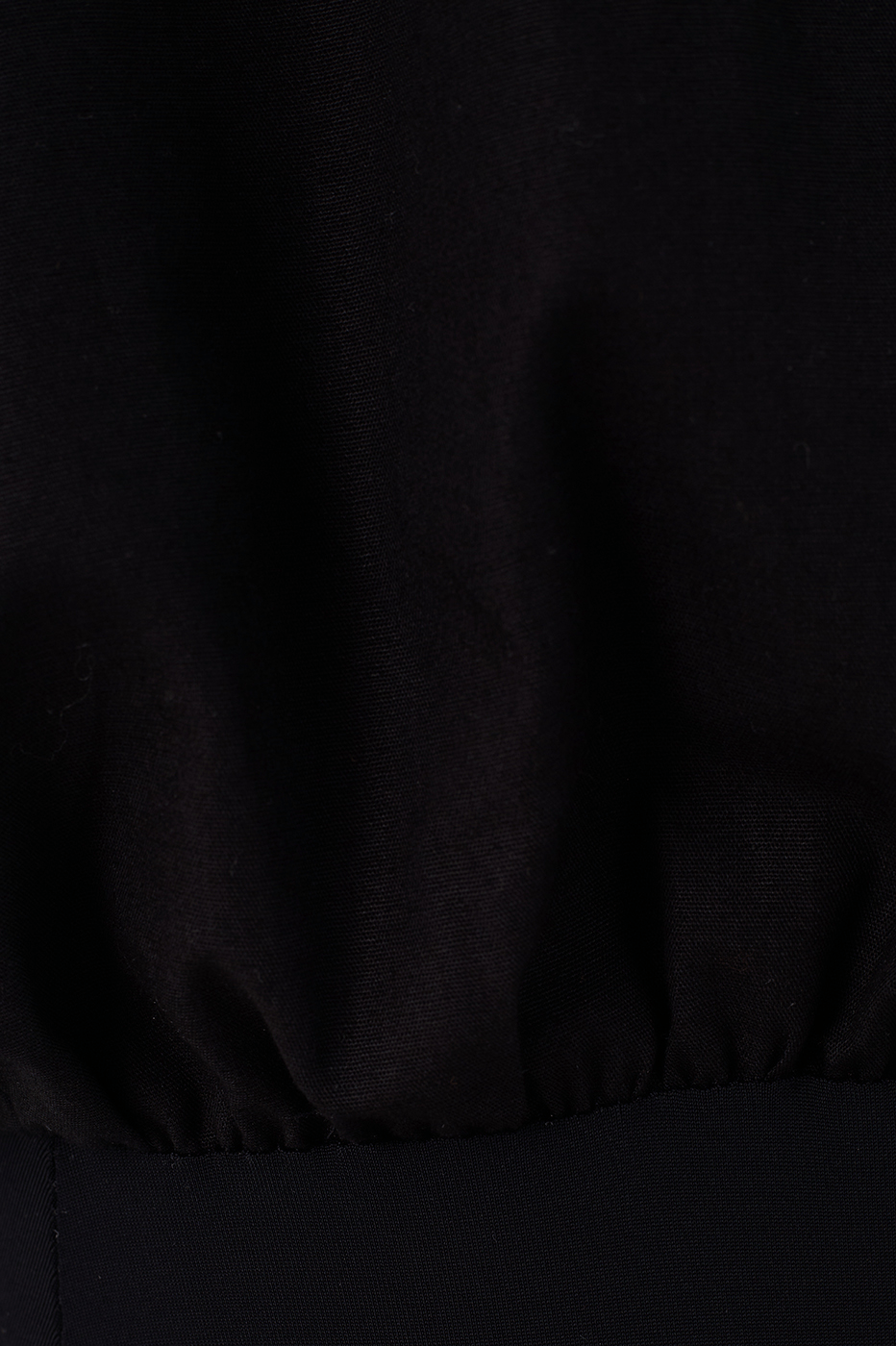 Black Square Neck Balloon Bodysuit