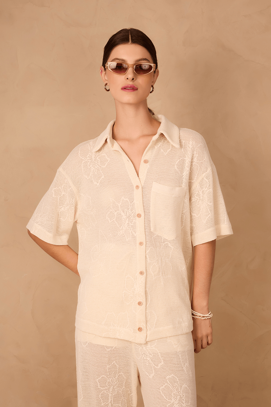 Off-White Grumari Jacquard Buttoned Collared Shirt