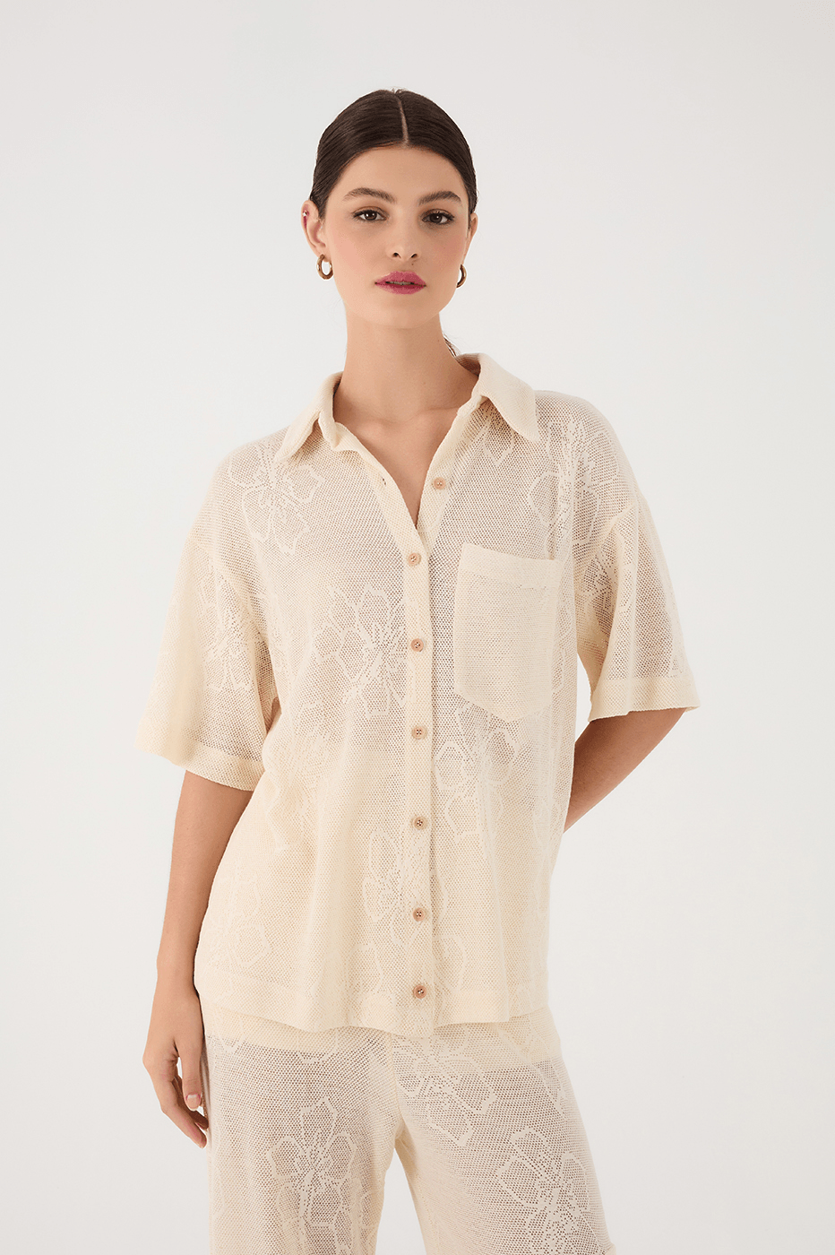 Off-White Grumari Jacquard Buttoned Collared Shirt