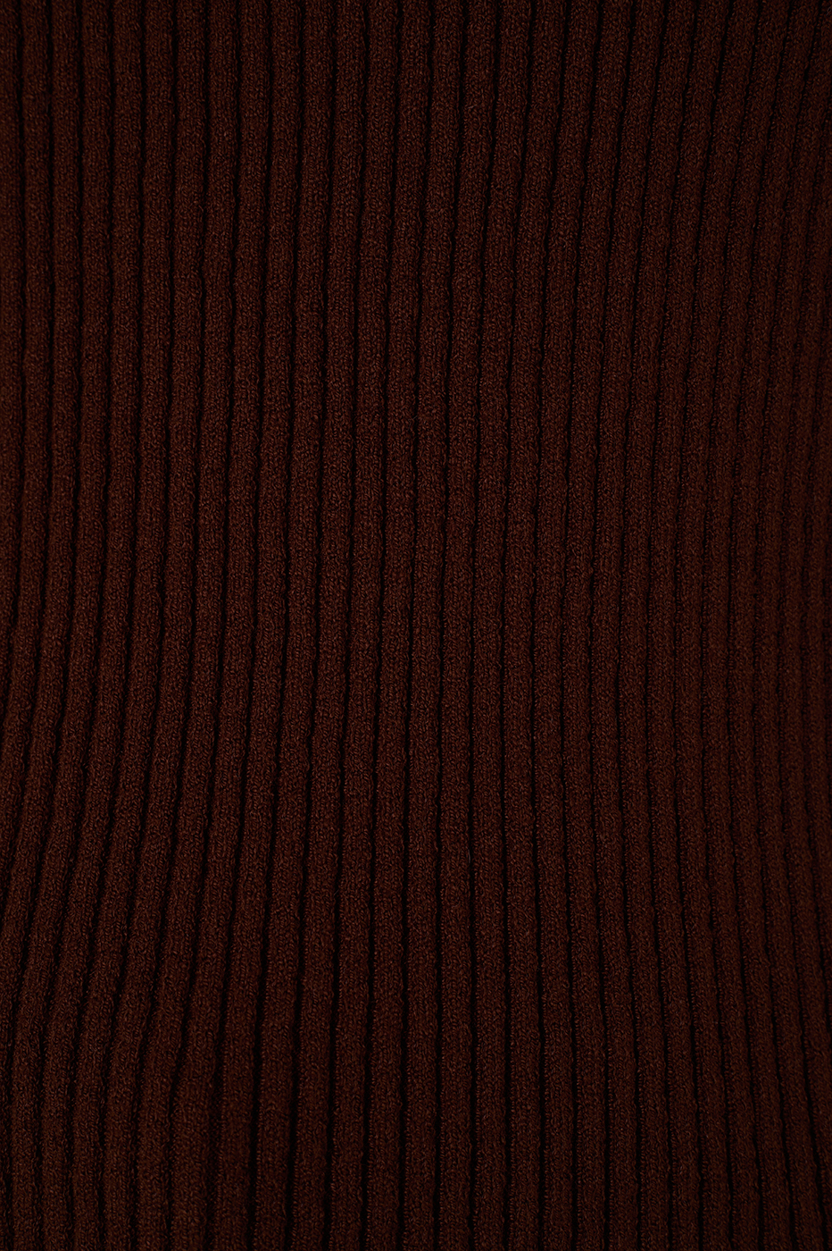 Brown Caffeine Ribbed V Neck Zipper Tank Top