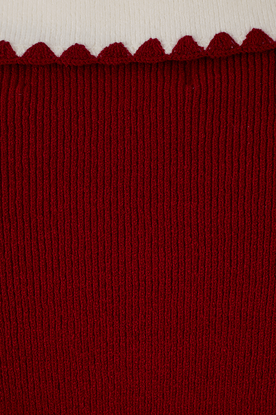 Red Encanto Embroidered Tricot Polo Shirt