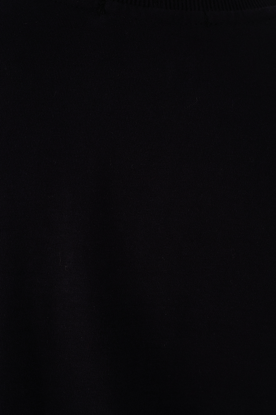 Black Padded Shoulders T-Shirt