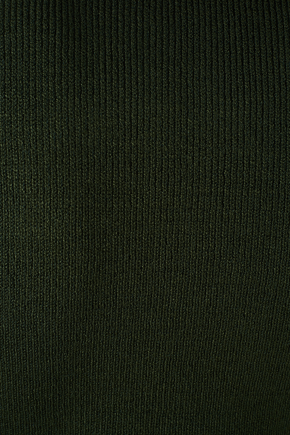 Green Botanico High Neck Ribbed Tricot Blouse