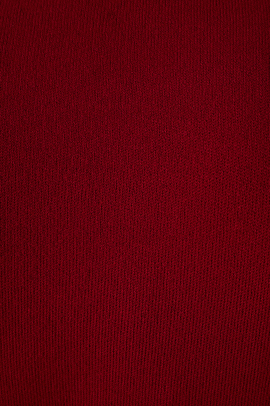 Red Encanto Smocked High Neck Sleeveless Tricot Blouse