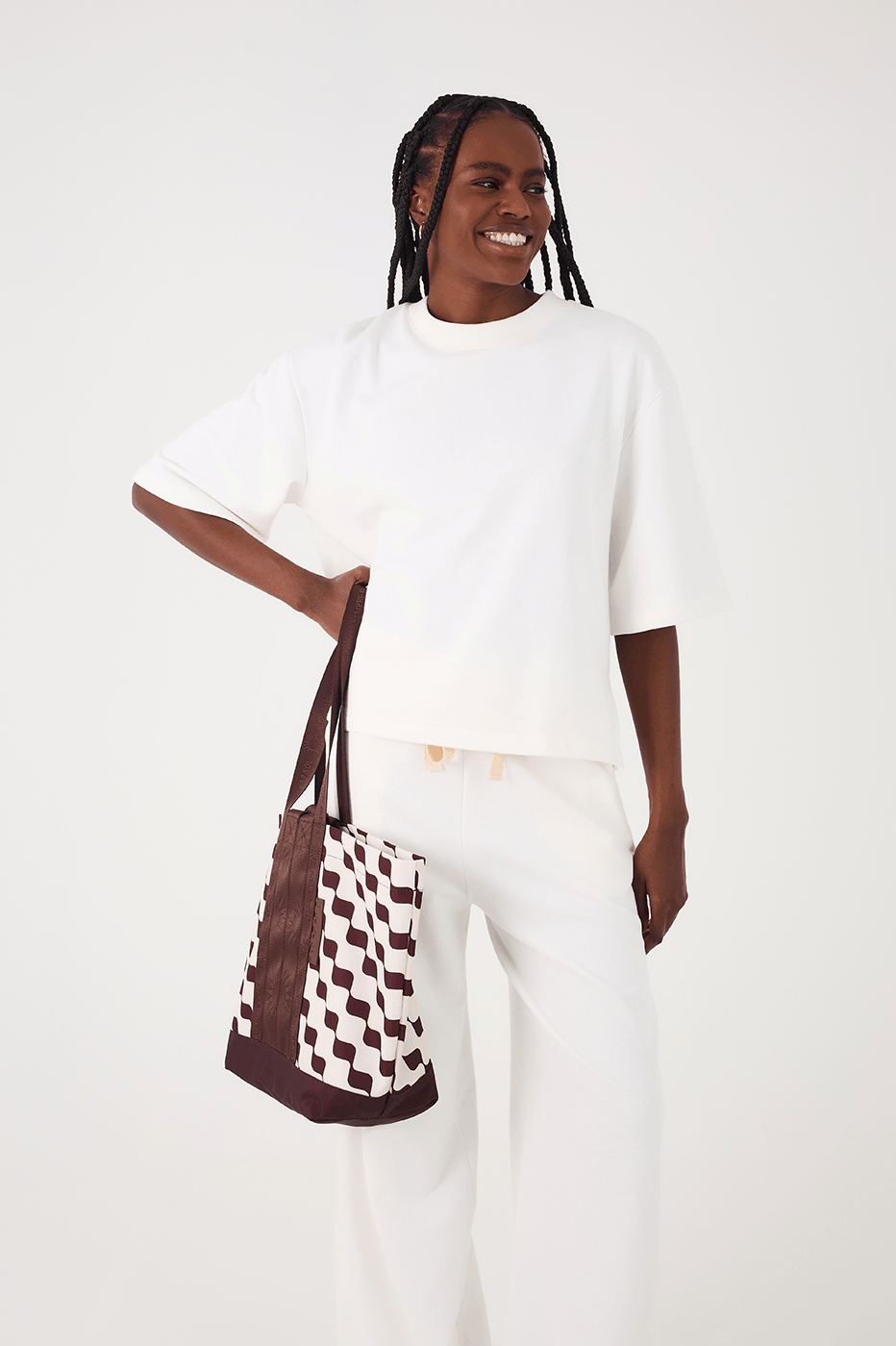 Off-White Embroidered Tree Crew Neck Short Sleeve Sweatshirt