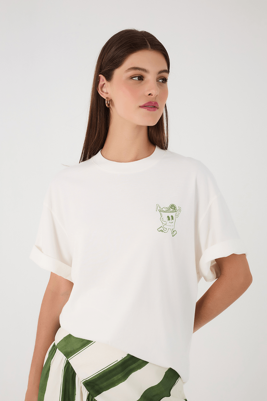 Off-White Lemon Caip Short Sleeve Graphic T-Shirt