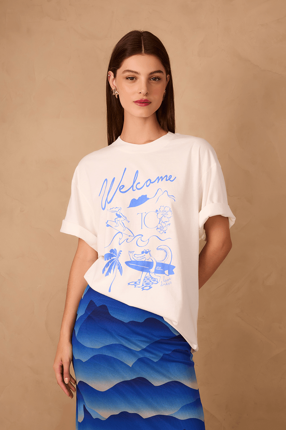 Off-White Welcome To Rio Short Sleeve Graphic T-Shirt