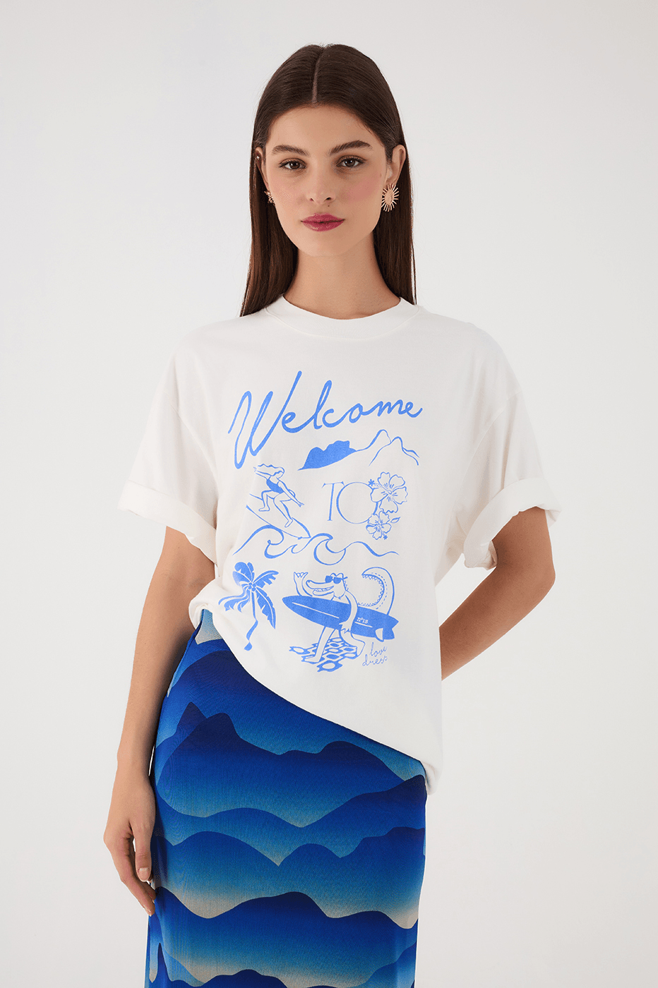 Off-White Welcome To Rio Short Sleeve Graphic T-Shirt