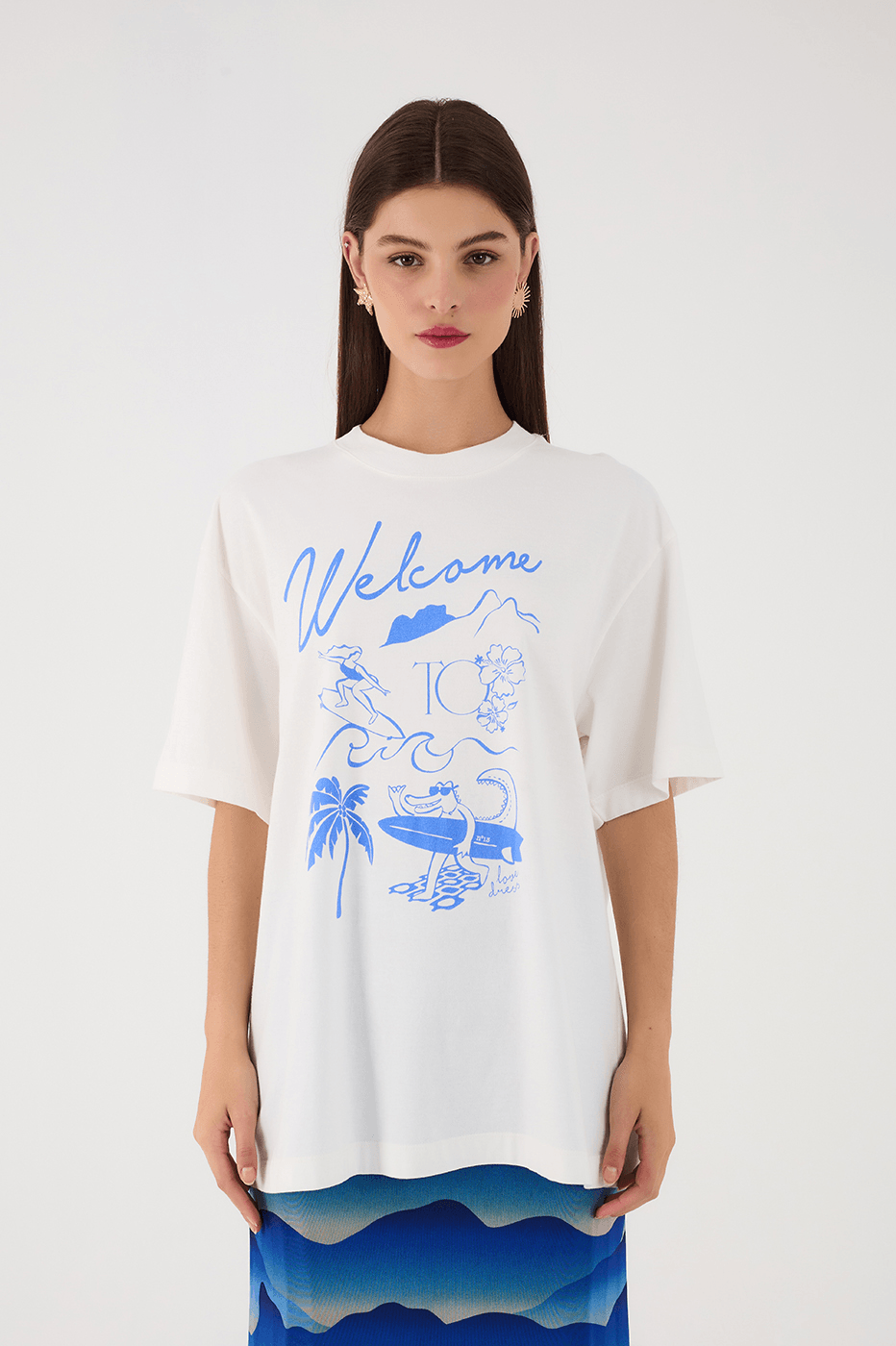 Off-White Welcome To Rio Short Sleeve Graphic T-Shirt