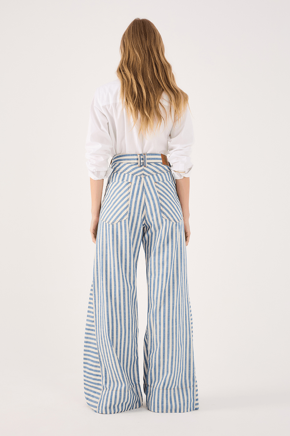 Denim Stripe Twill Pants_5