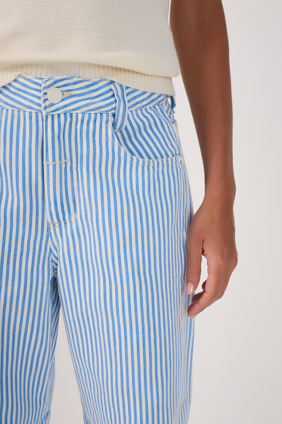 Balneario Stripe Barrel Twill Pants_4