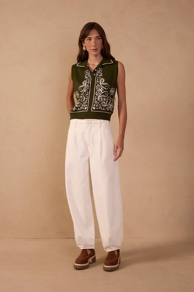 Wide-Leg Twill Pants_1