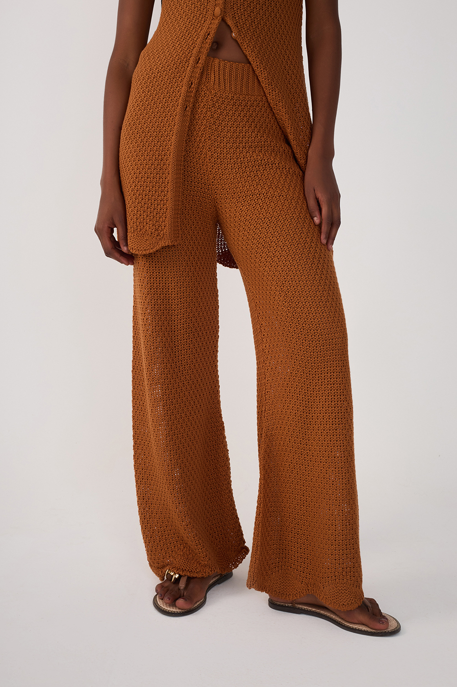 Knit Pants Wave Hem_3