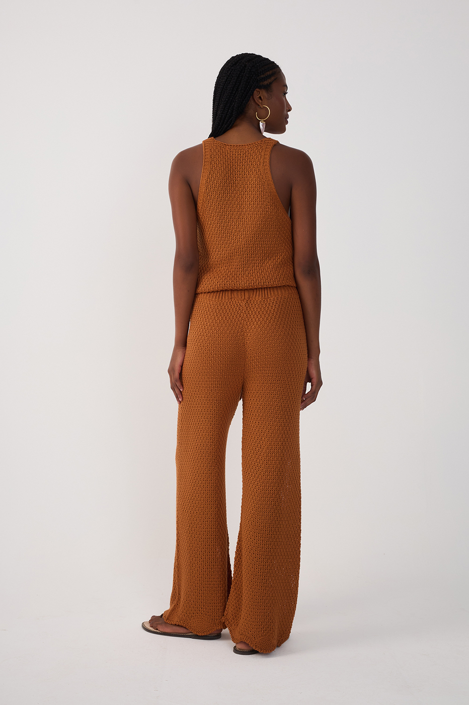 Knit Pants Wave Hem_5