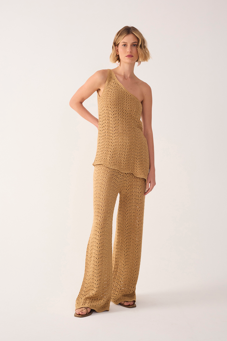 Solar Lurex Knit Pants