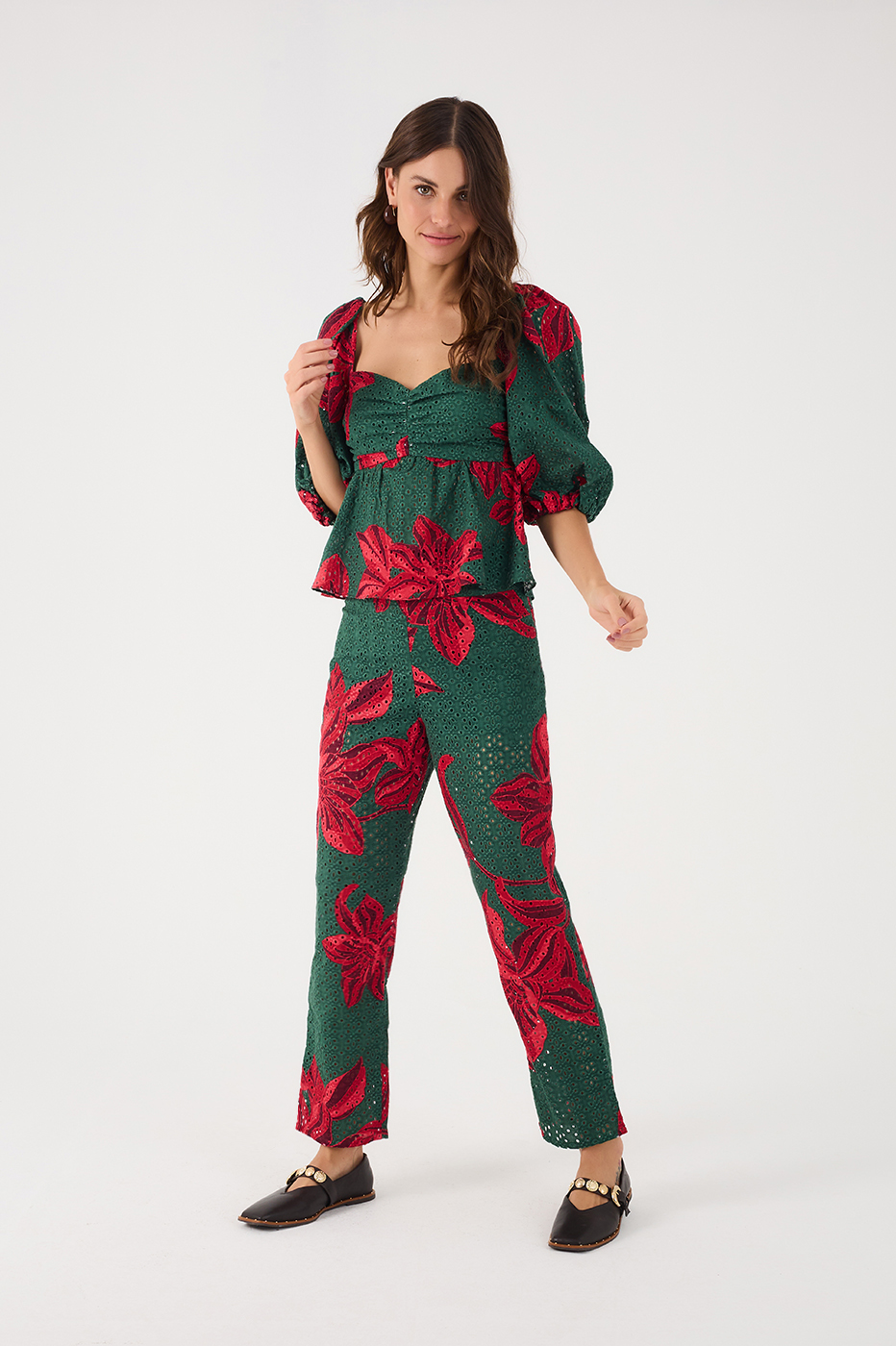 Botanic Print Laise Pants