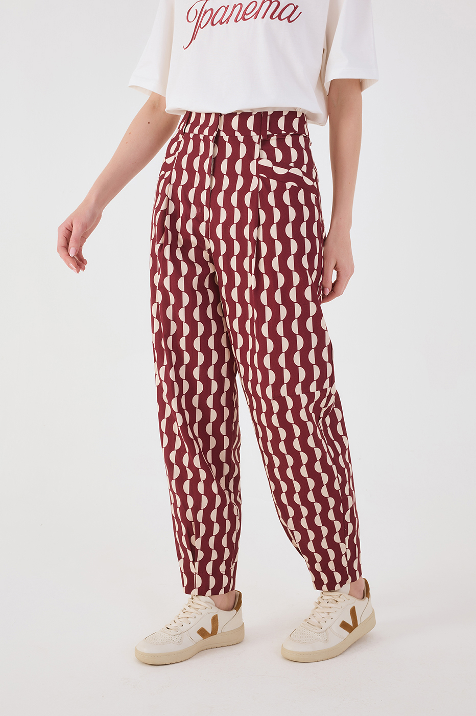 Marsala Copa Front Pockets Tricoline Pants