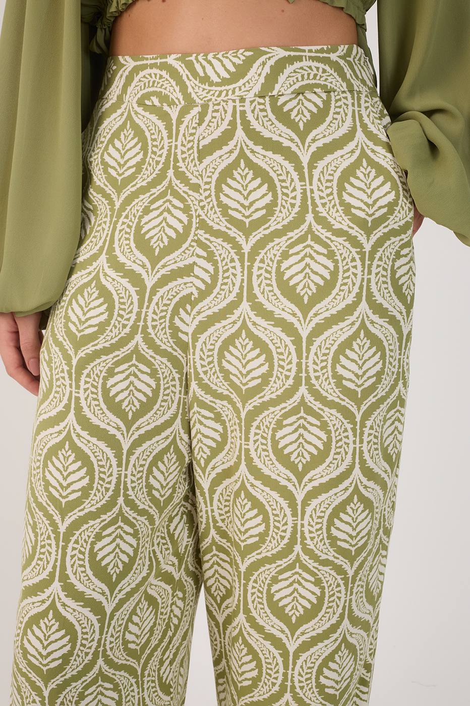 Crepe Jardim Print Pants_4