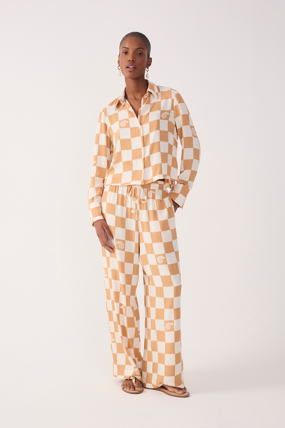 Jogo de Conchas Print Pants_2