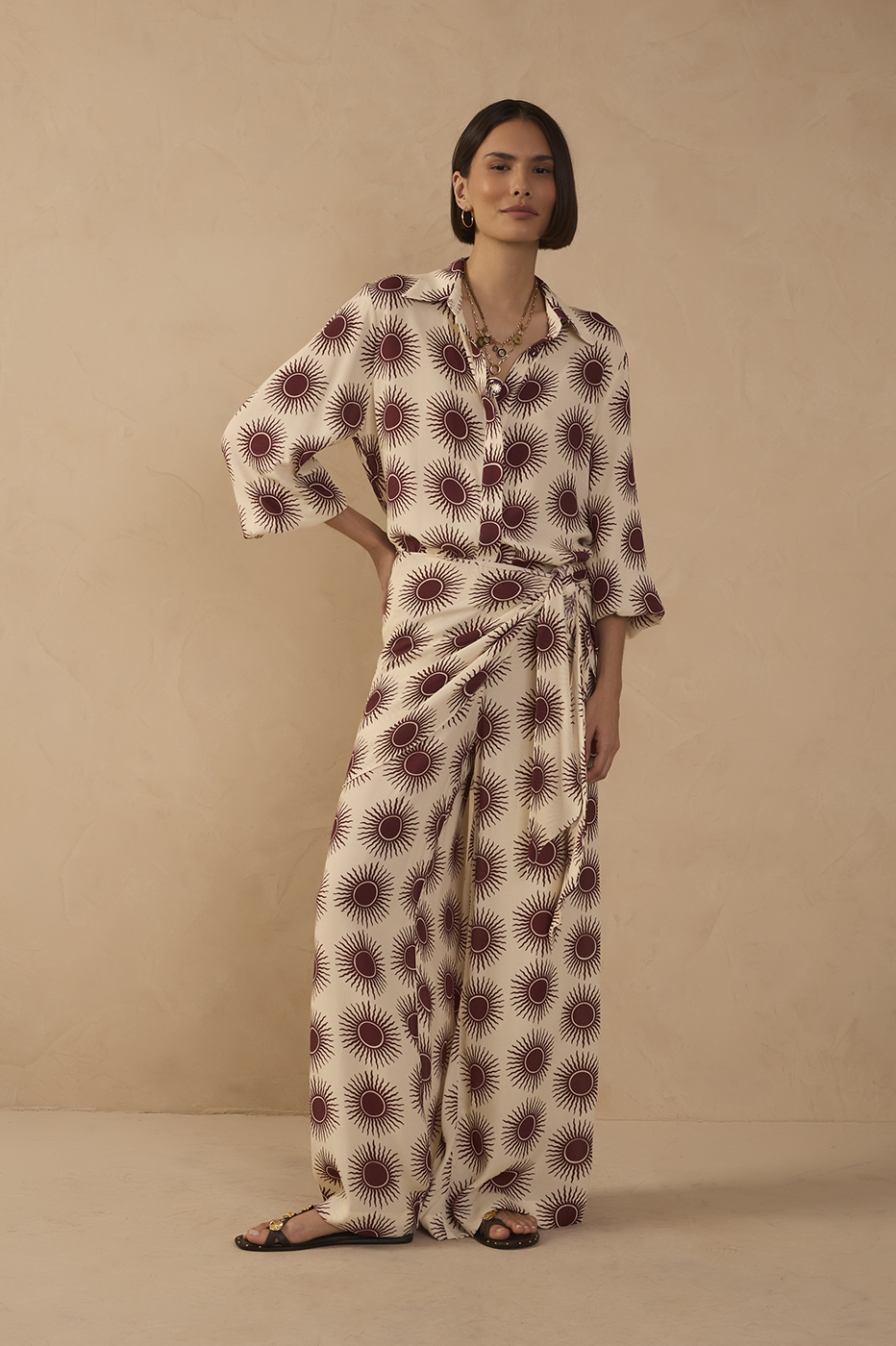 Off-White Solaris Wide-Leg Scarf Pants_1