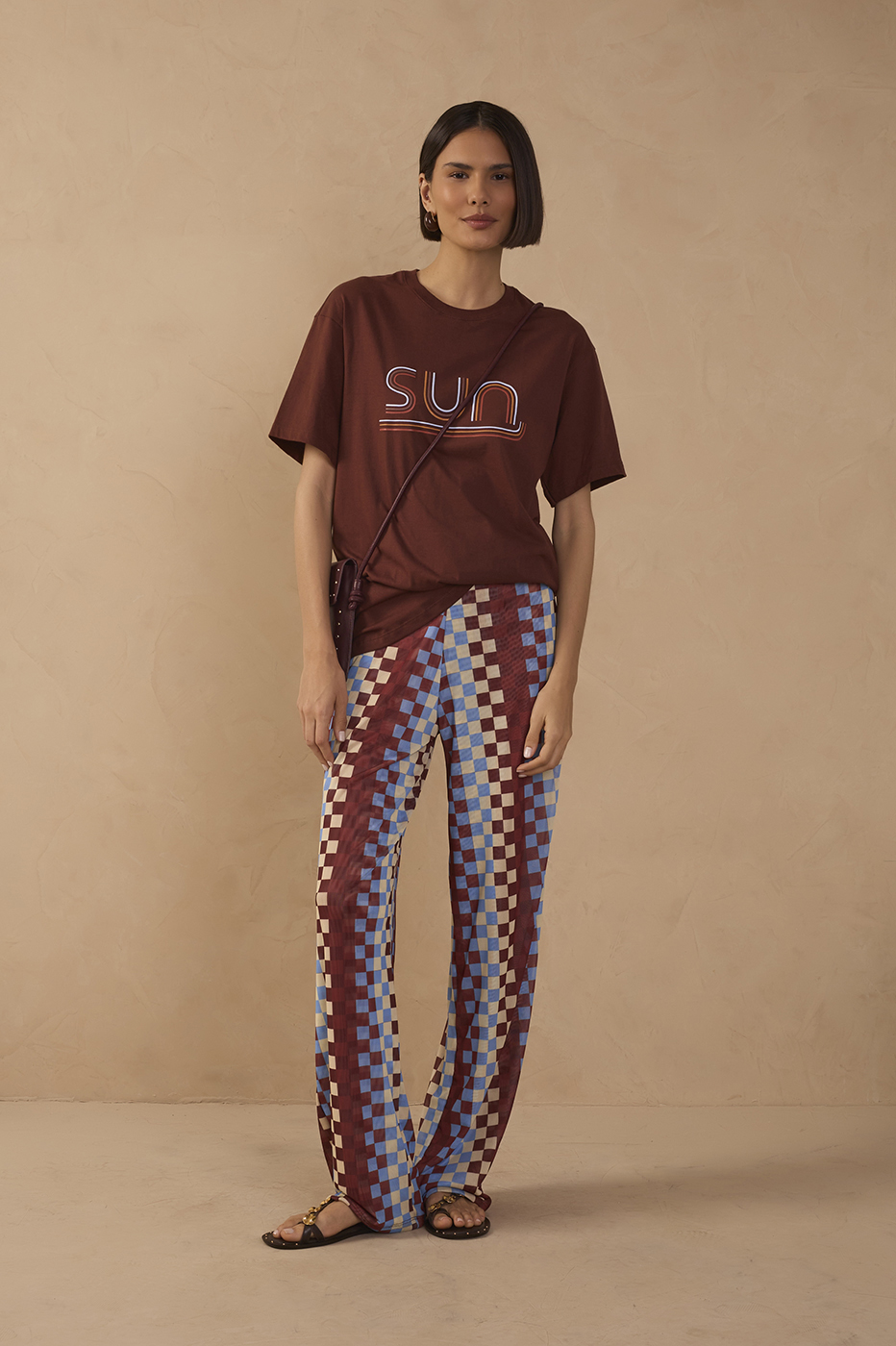 Multicolor Straight-Leg Mesh Pants_1