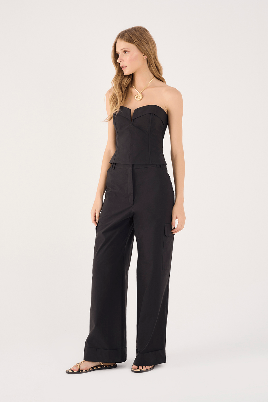 Cotton Pant With Side Pockets_3