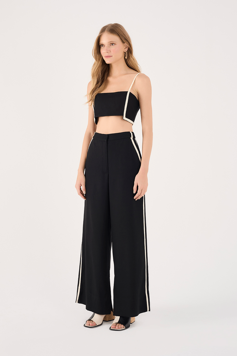 Linen Piping Pants_1