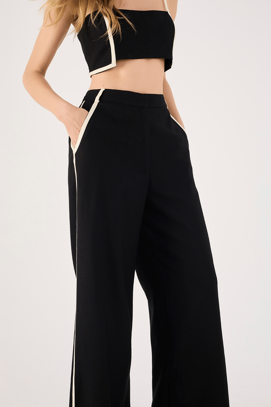 Linen Piping Pants_2