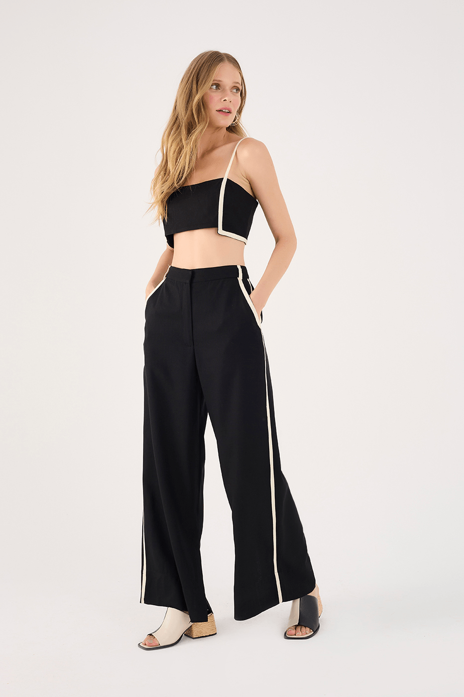 Linen Piping Pants_3