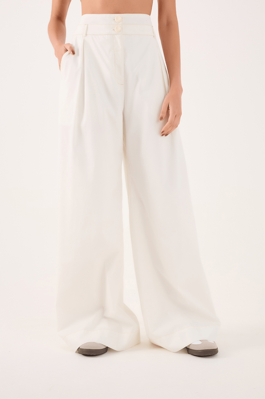 Double-Waistband Tailored Pants_3