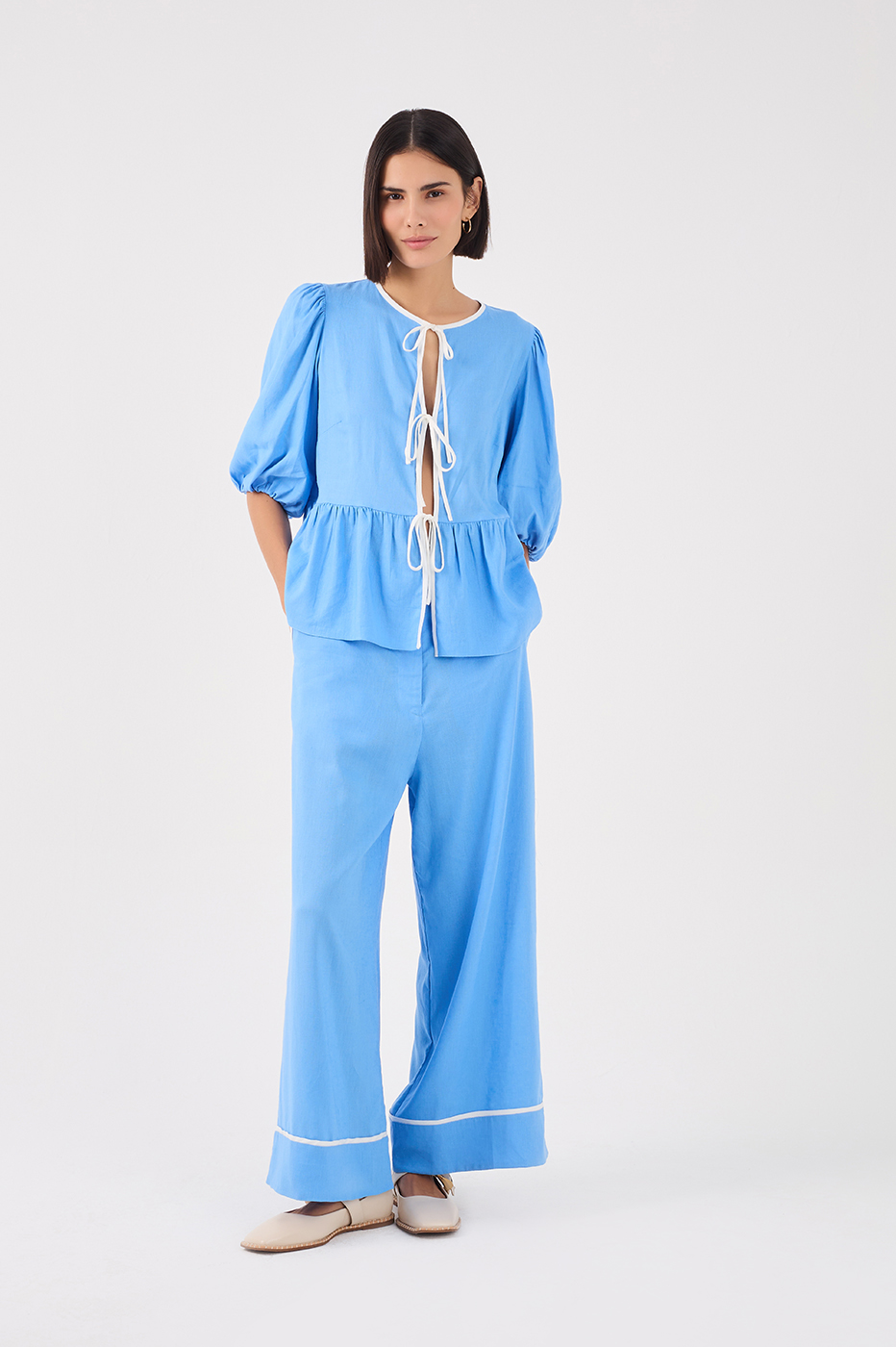 Contrast Crop Pants_2