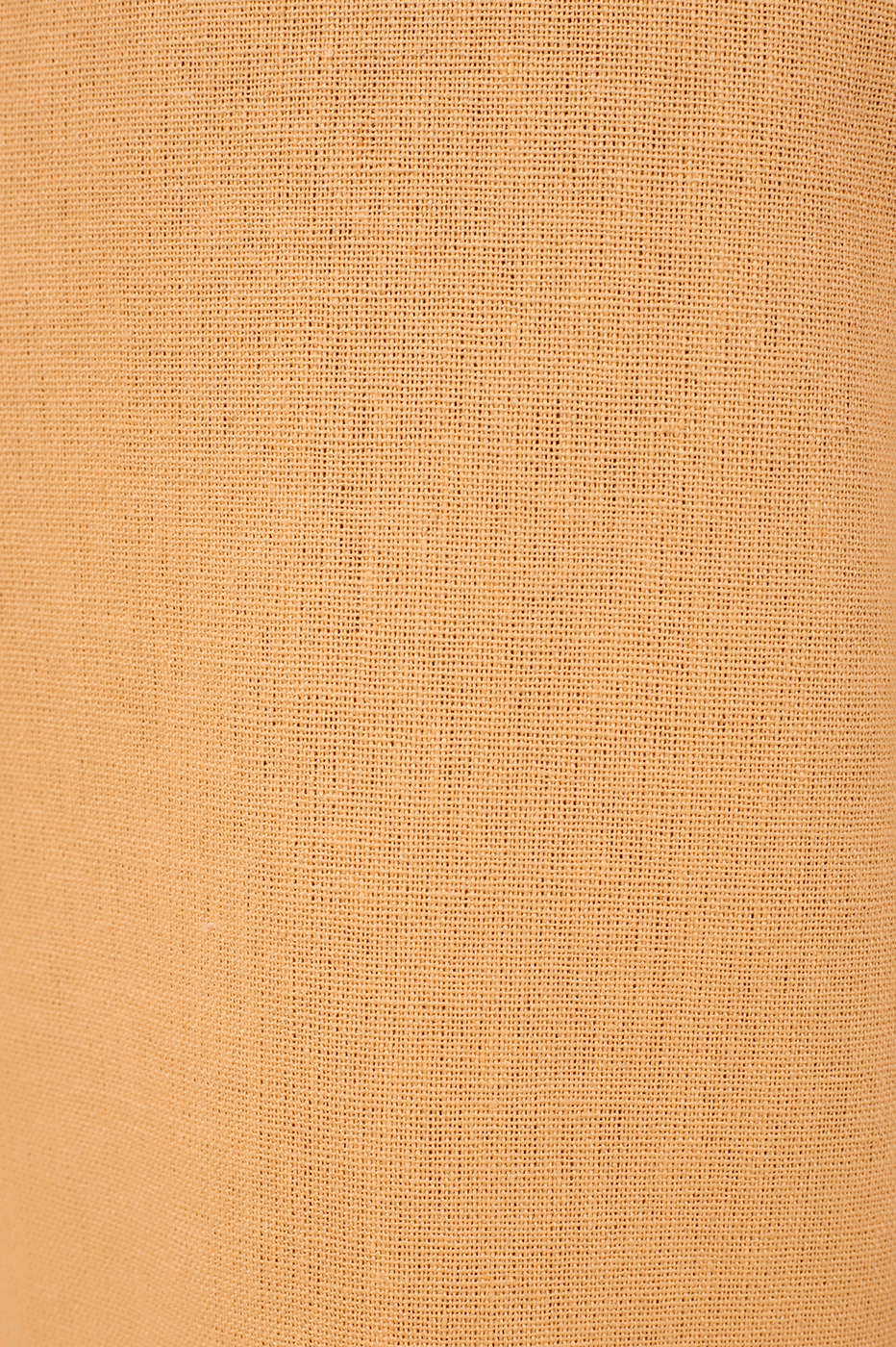 Orange Linen Pleated Pants