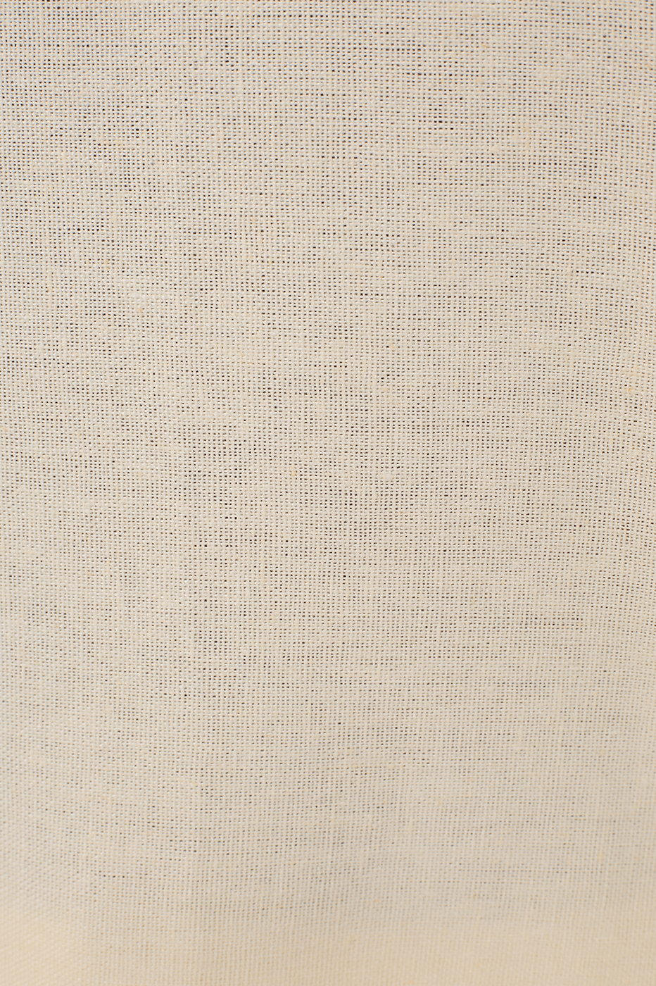Beige Linen Pants with Hem Slit